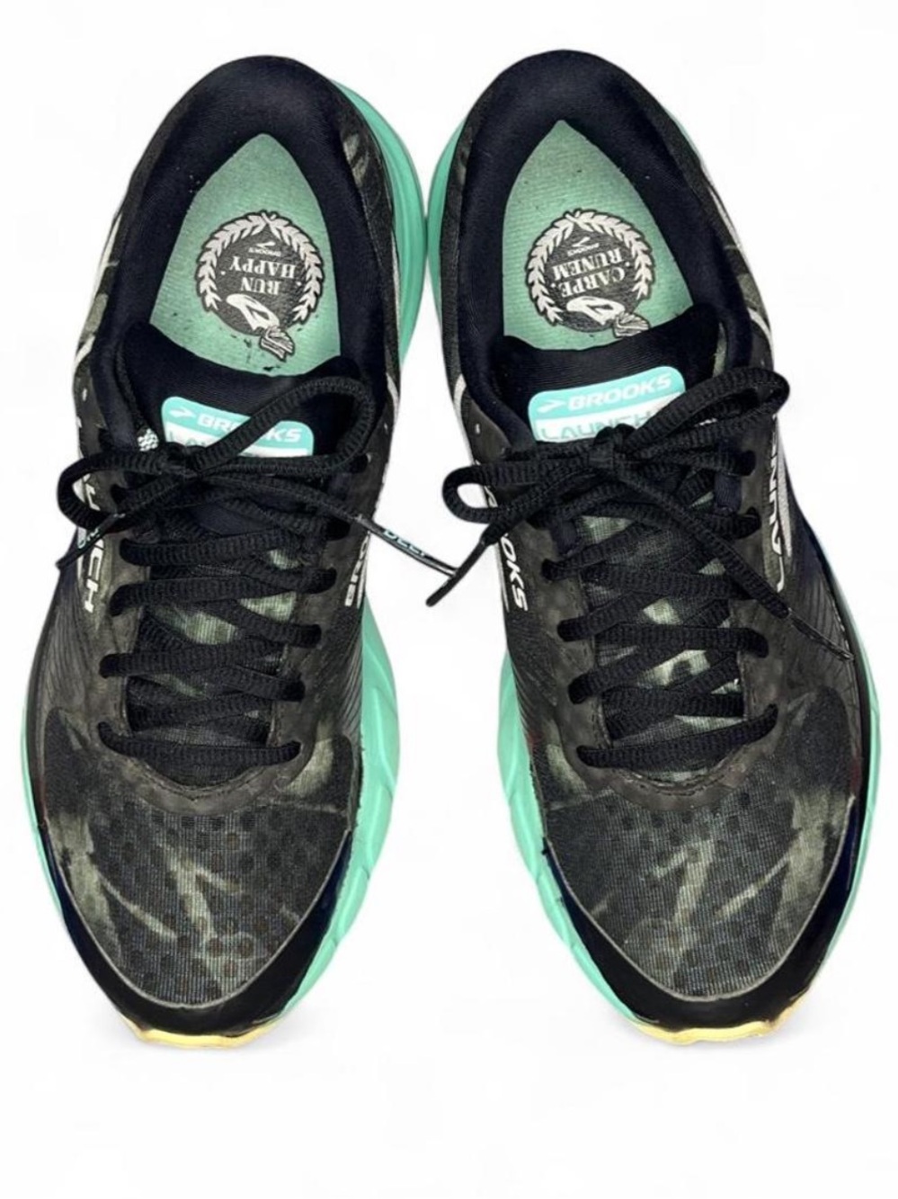Brooks Launch 3 Women’s Running Shoes Sneakers Size 9 - Black / Mint Green